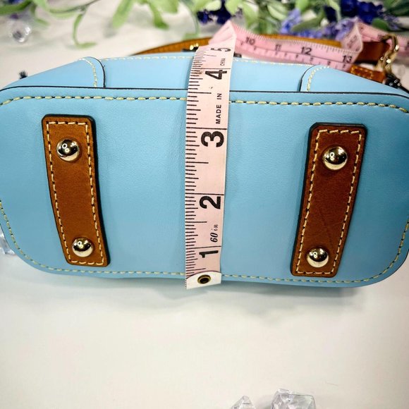 Dooney & Burke Blue Wexford Doomed Crossbody Purse - Picture 13 of 13